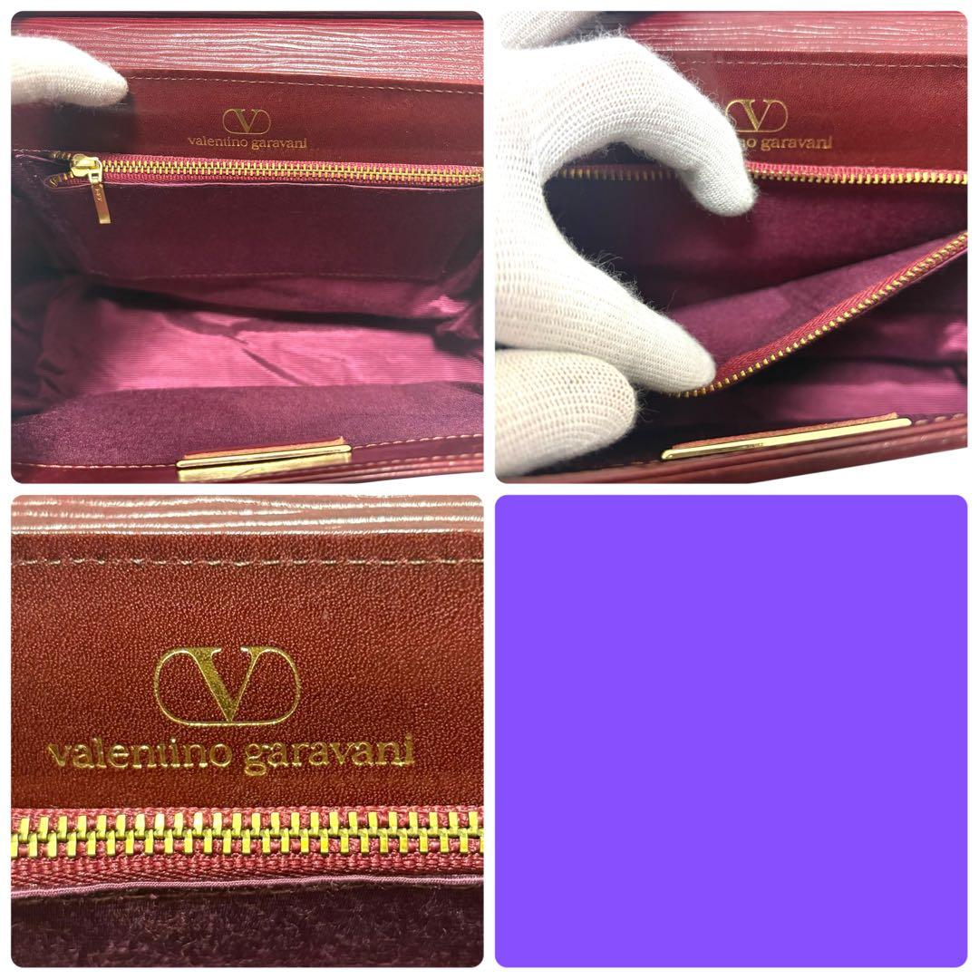 【美品✨】ヴァレンティノガラヴァーニ ハンドバッグ 2way レザー ボルドー