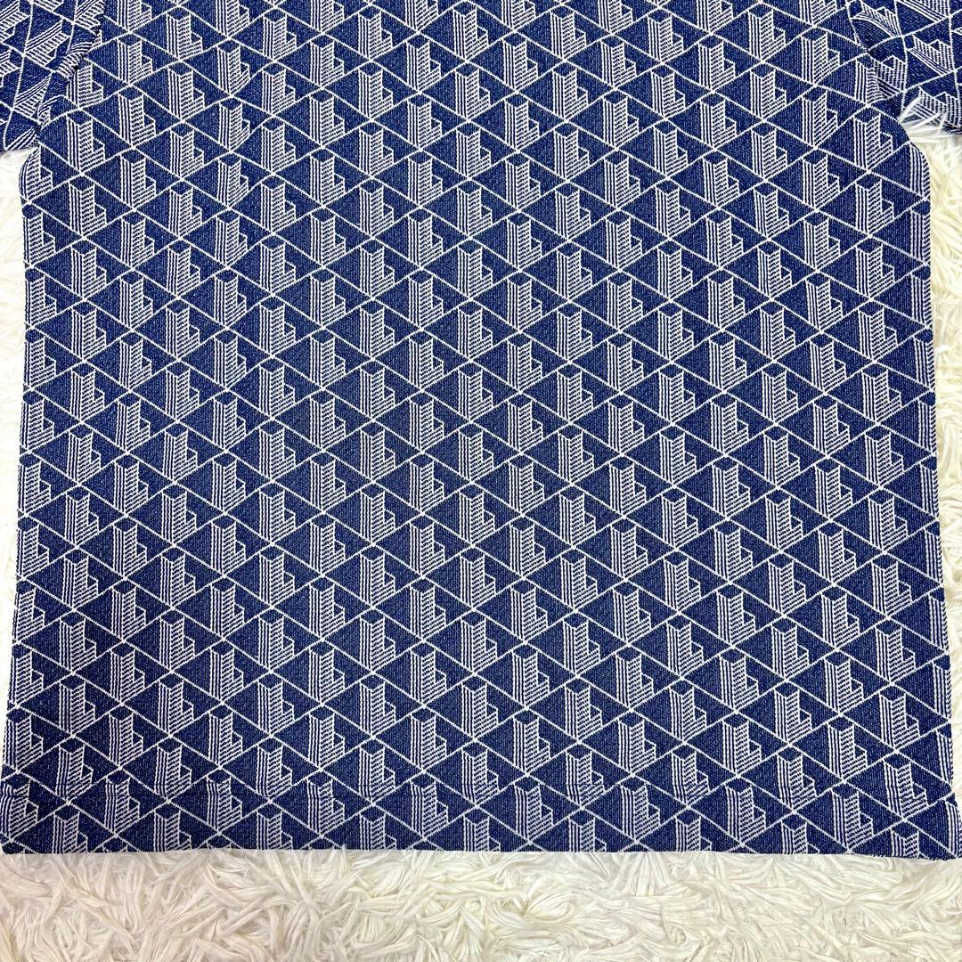 美品 LACOSTE ラコステ モノグラム 半袖ポロシャツ Mサイズ相当