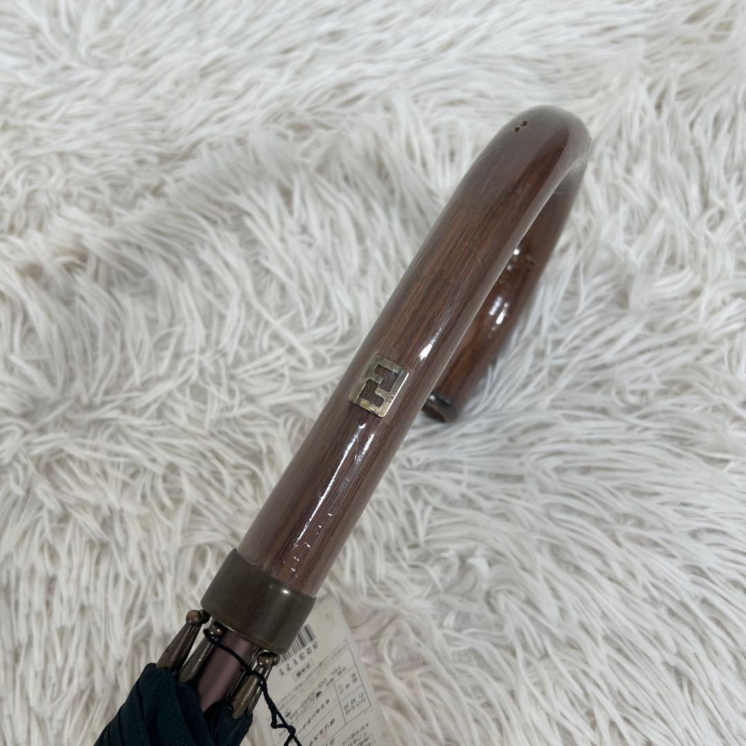 未使用FENDI フェンディ　雨傘　長傘　ロゴ　ズッカ　65㎝　メンズレディース