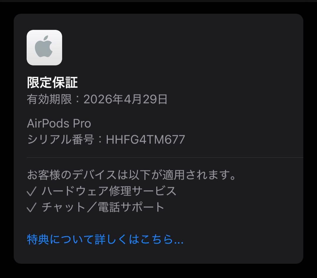 【保証内】Apple Airpods Pro 第2世代