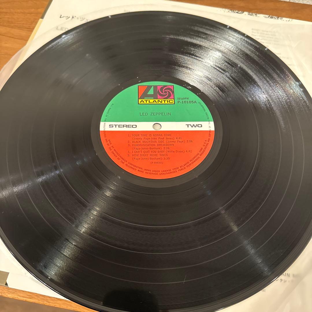 レコード LED ZEPPELIN Ⅰ P-10105A 日本盤初期　ポスター付