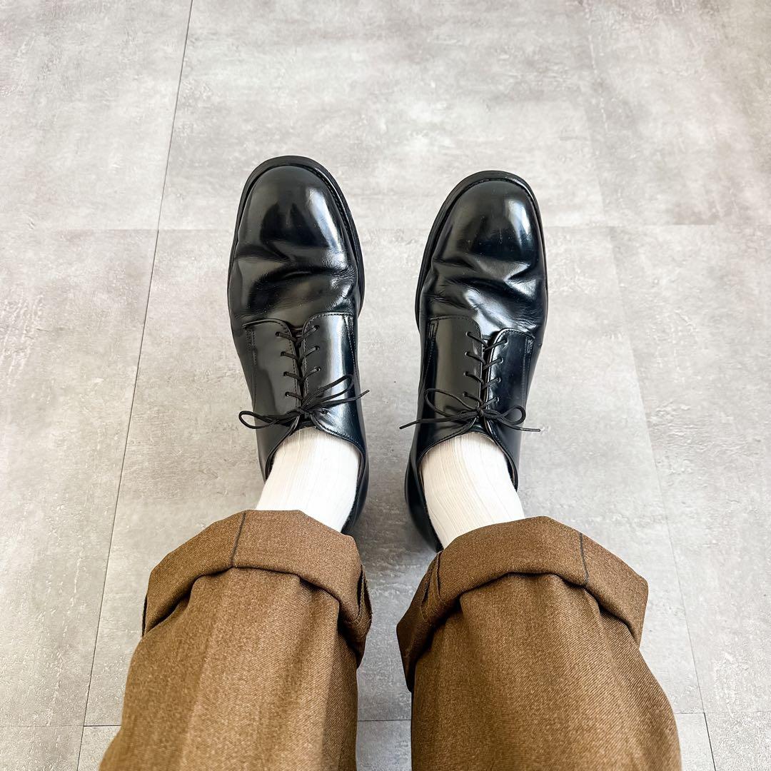 ヴィンテージ 1970's US NAVY ブラック レザー サービスシューズ