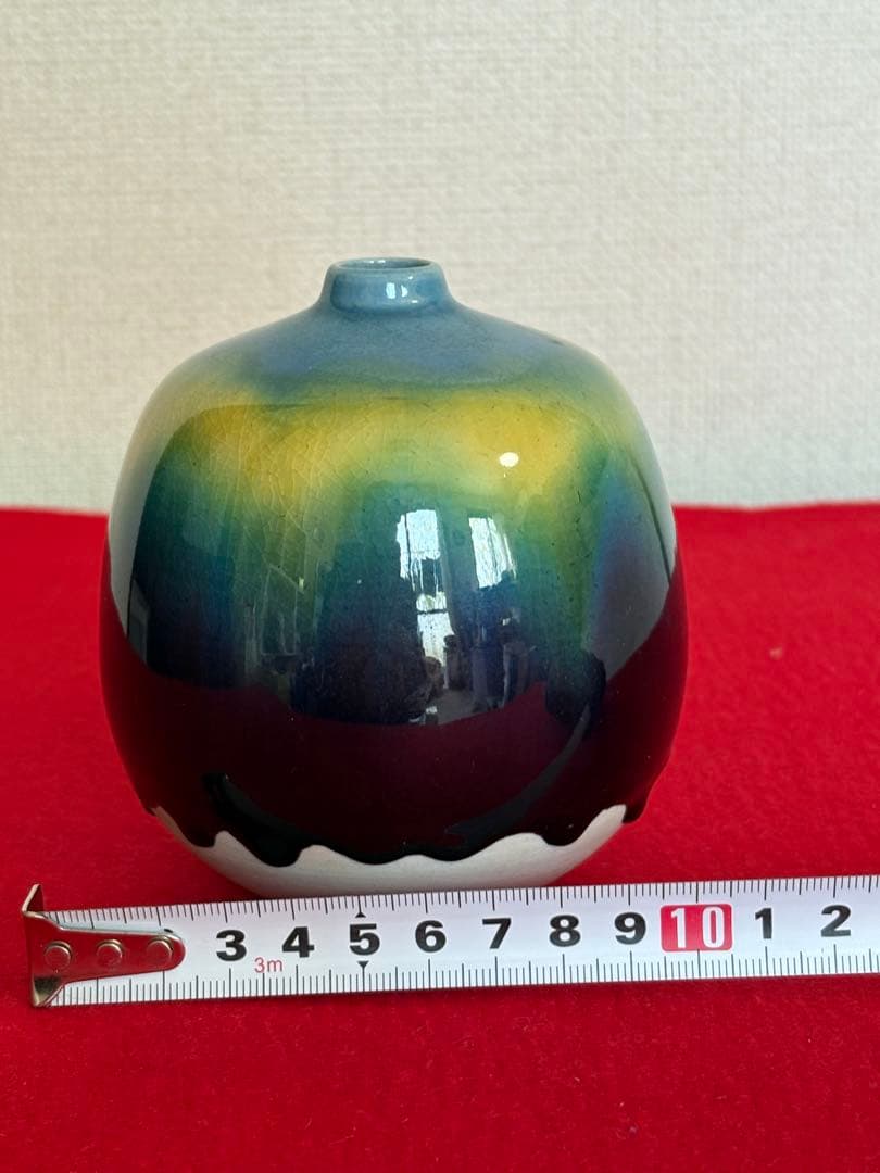 人間国宝 三代 徳田八十吉（正彦銘） 壺 管理T270