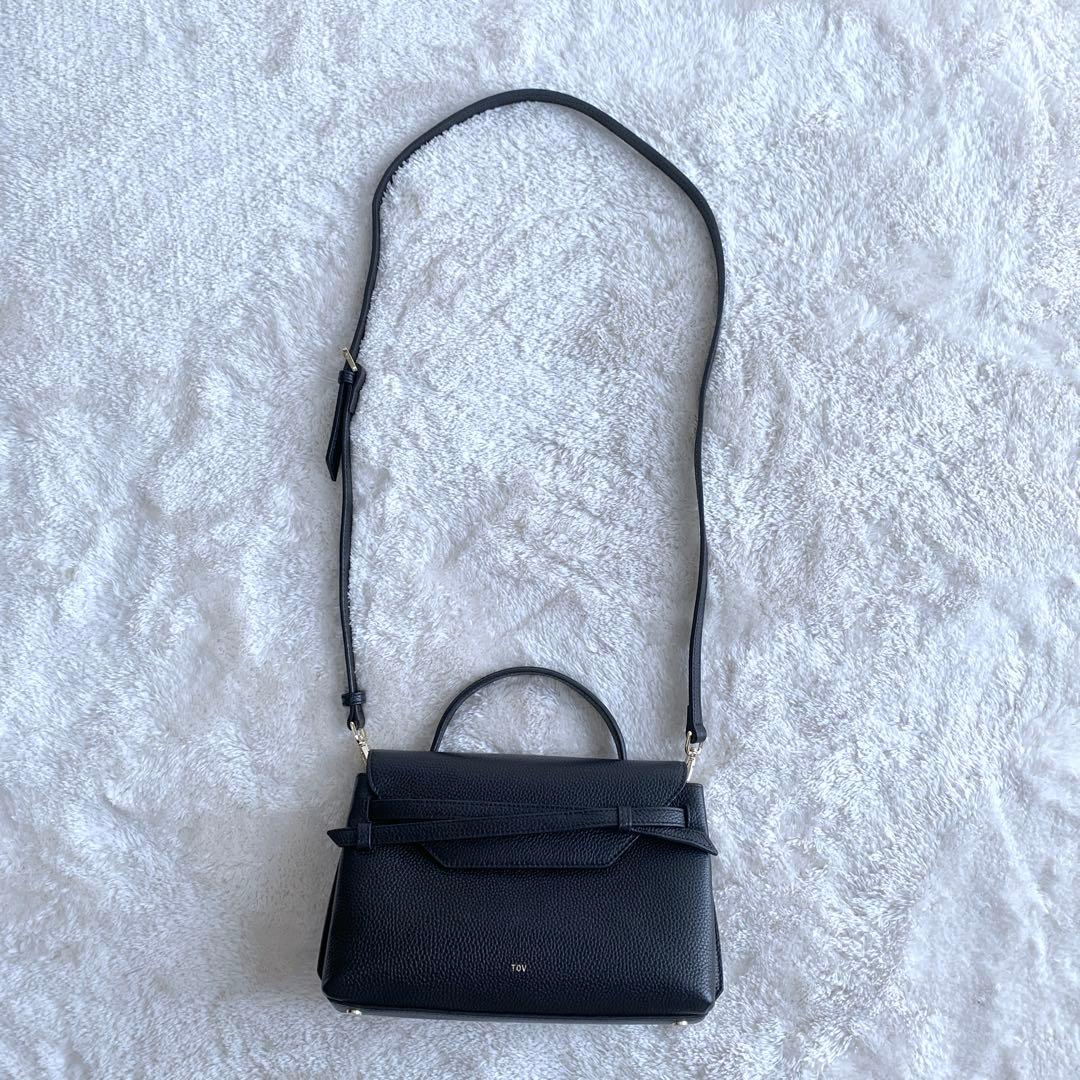【ayaa】ほぼ未使用♪TOV トーヴ MIMI Mサイズブラックシボ革