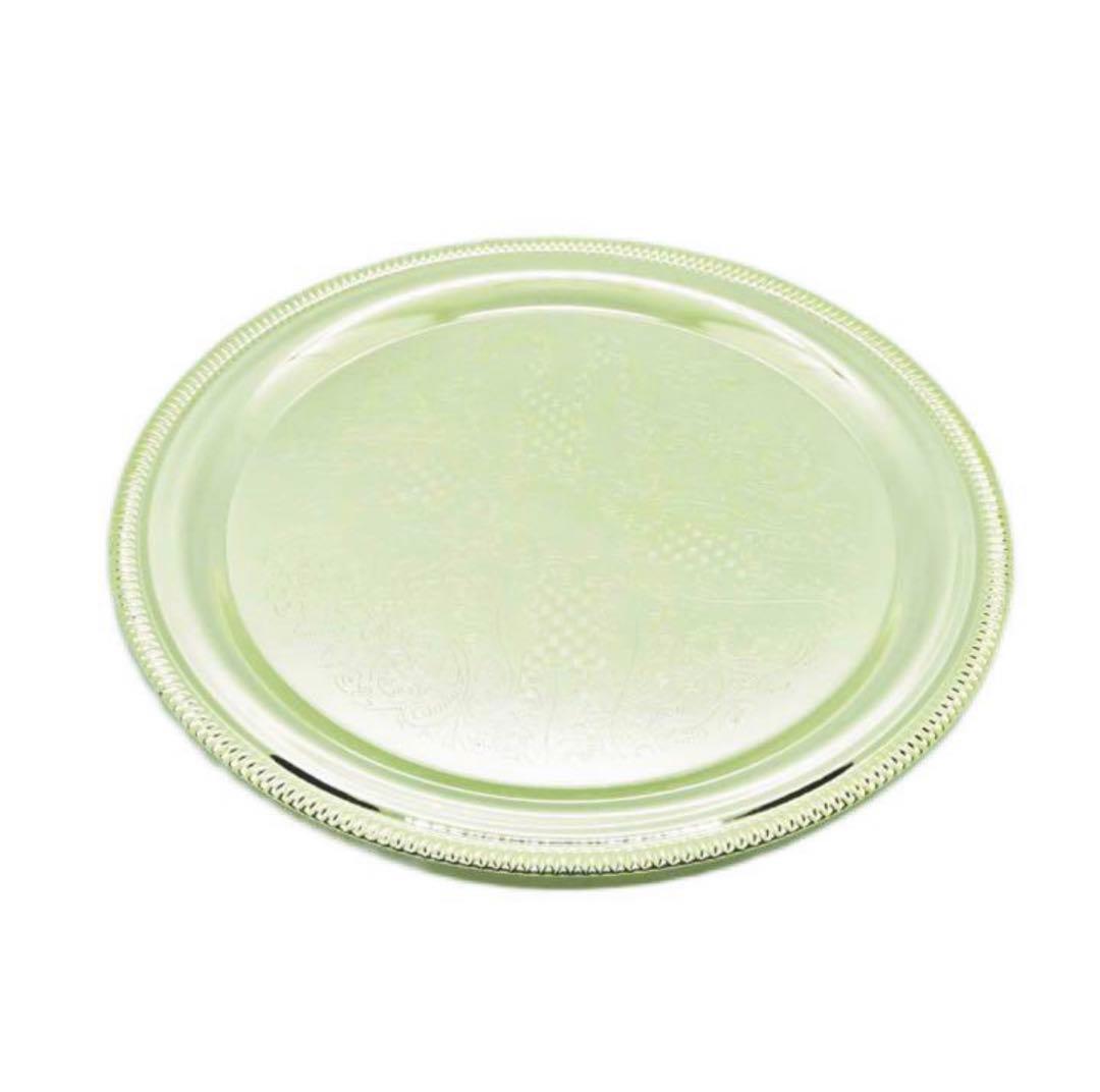 8点セット☆新品☆【イスラム食器】ポット＆グラス6客＆トレー セット＊シルバー＊