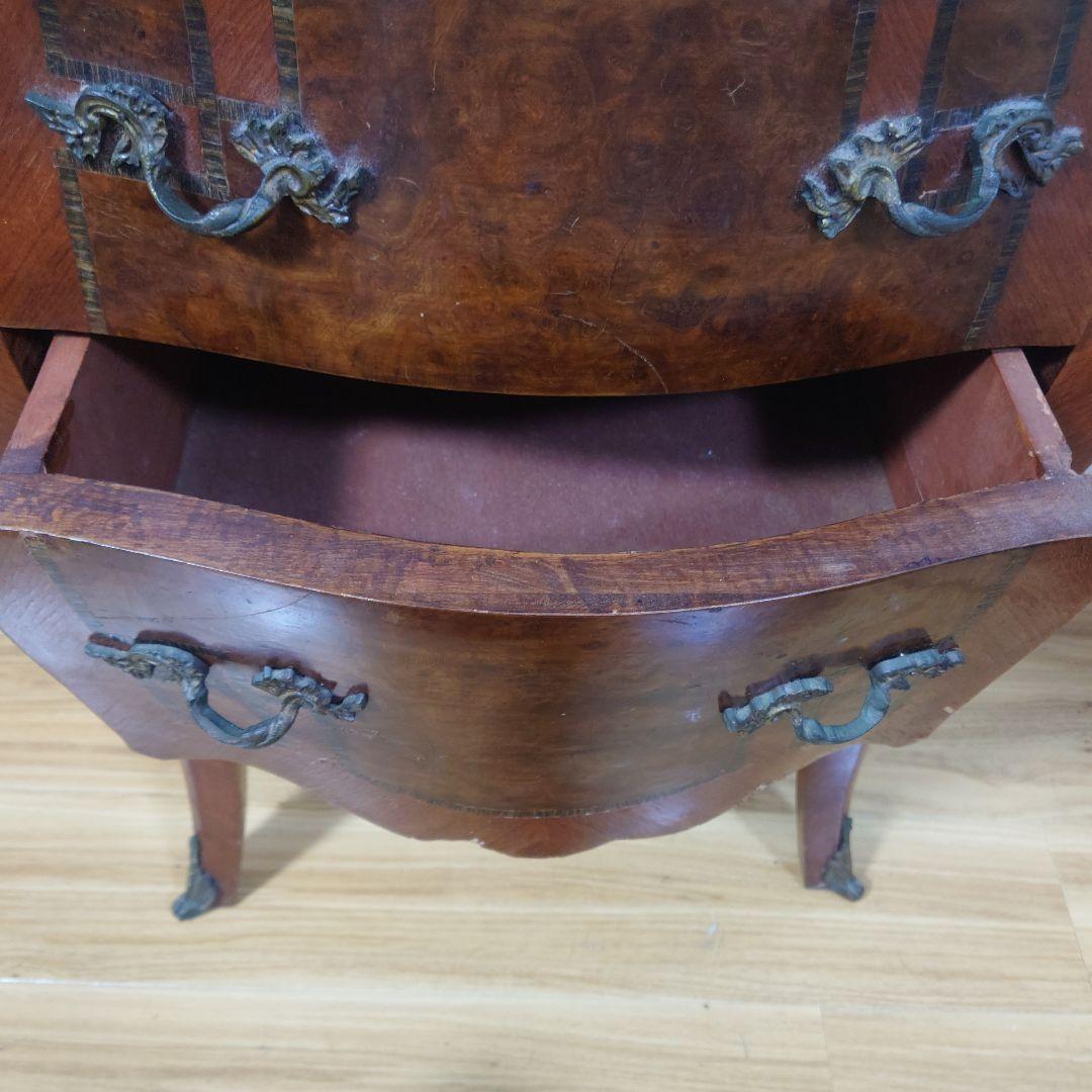 ★希少品★アンティーク 大理石天板 サイドチェスト サイドテーブル