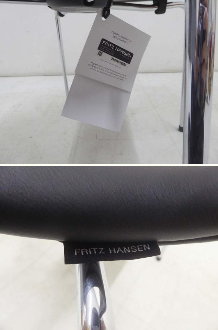 新品 正規品■フリッツハンセン■2025年 レザー セブンチェア ブラック-1
