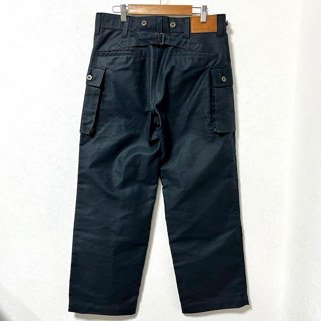 《PABLO VINCI》Oiled Chino Pants M Navy