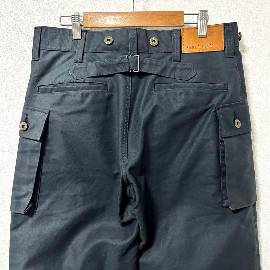 《PABLO VINCI》Oiled Chino Pants M Navy