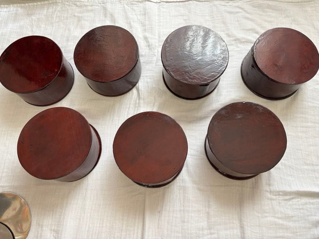 秋田　曲げわっぱ　丸弁当箱　昭和レトロ　レア