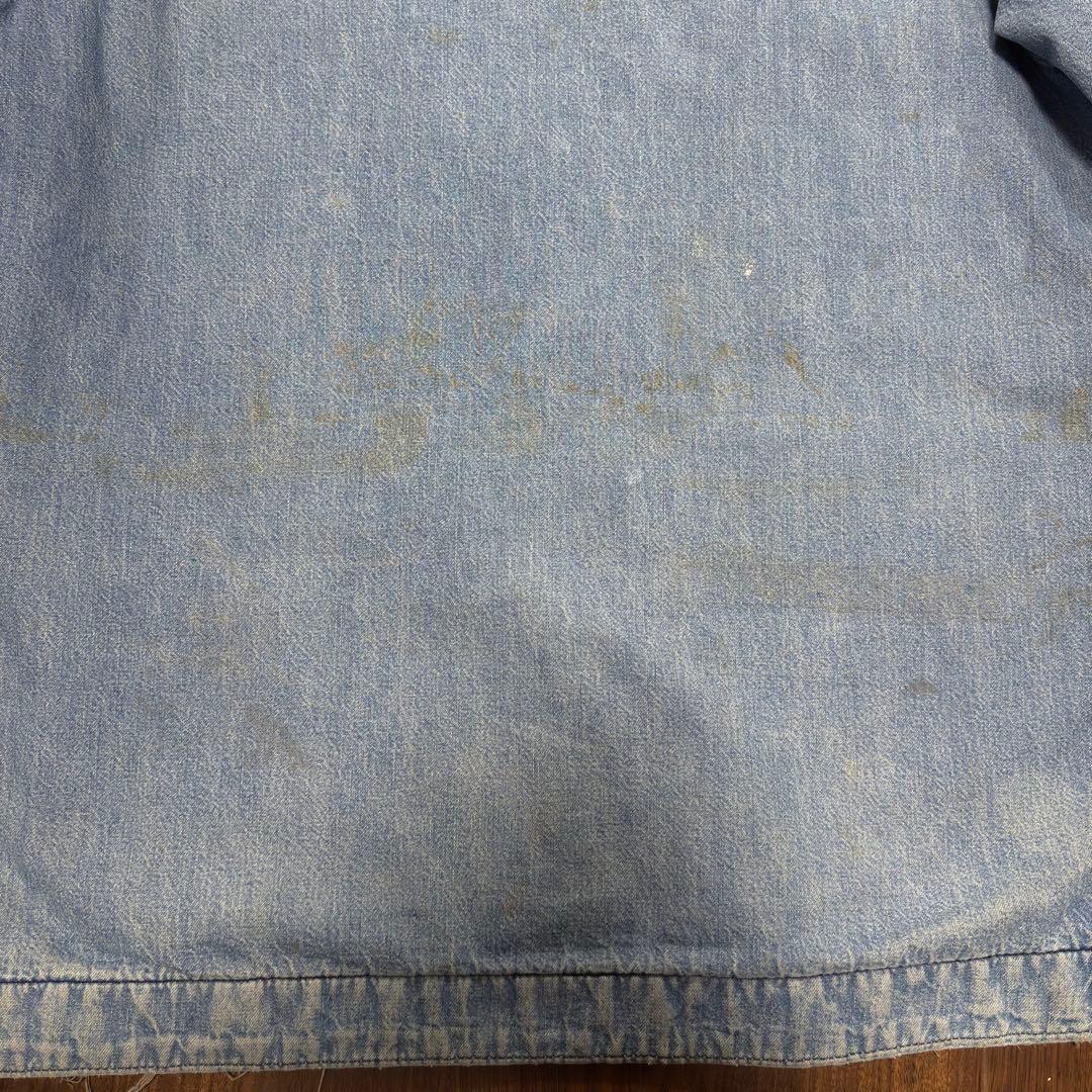 70s Sears Work デニムカバーオール　ヴィンテージ　フェード　古着