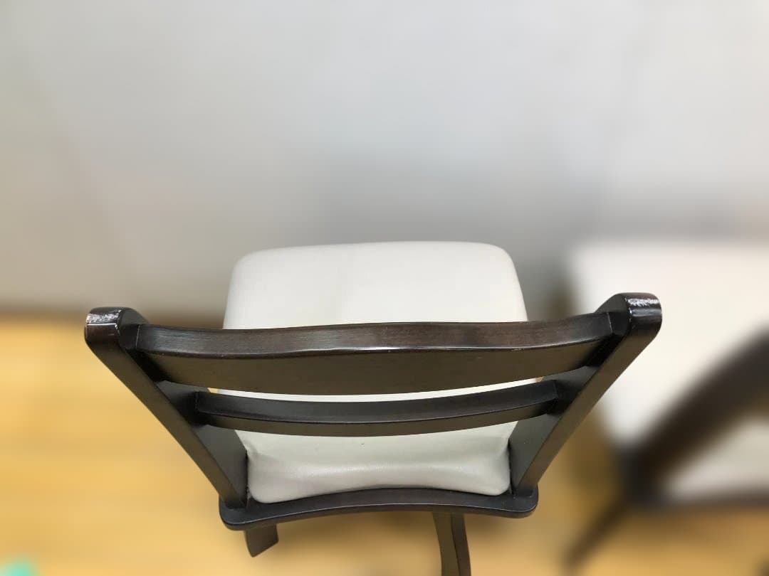 送料無料 ニトリ ダイニングチェア 回転椅子 2脚　ブラウン 251112