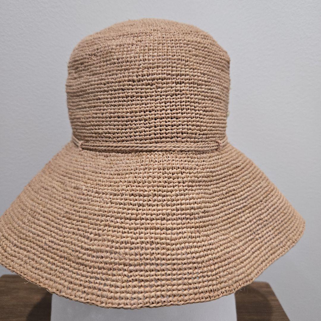 ヘレンカミンスキー✨ラフィアハット✨ベージュ広つば帽子
