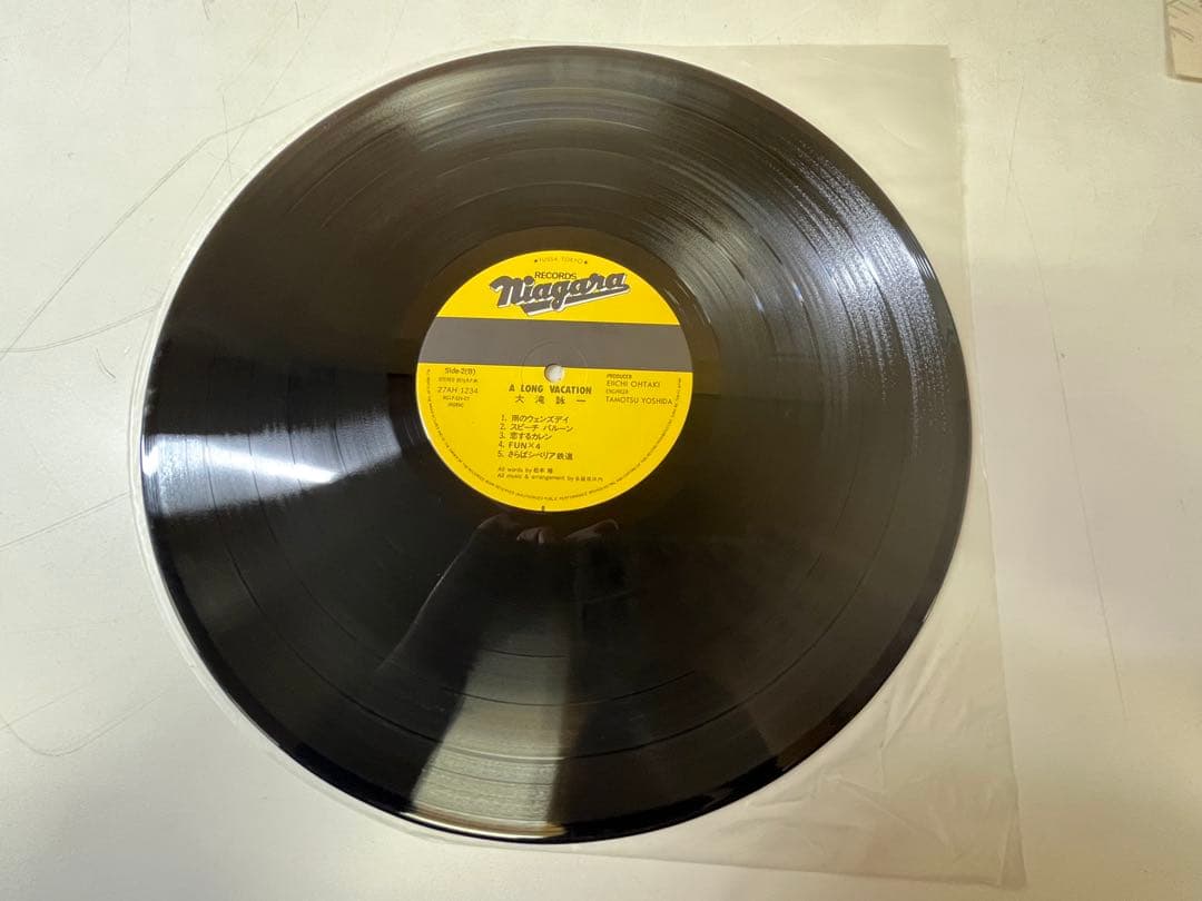 G767 廃盤 大滝詠一 ア・ロング・バケイション 帯付きLPレコード1981年