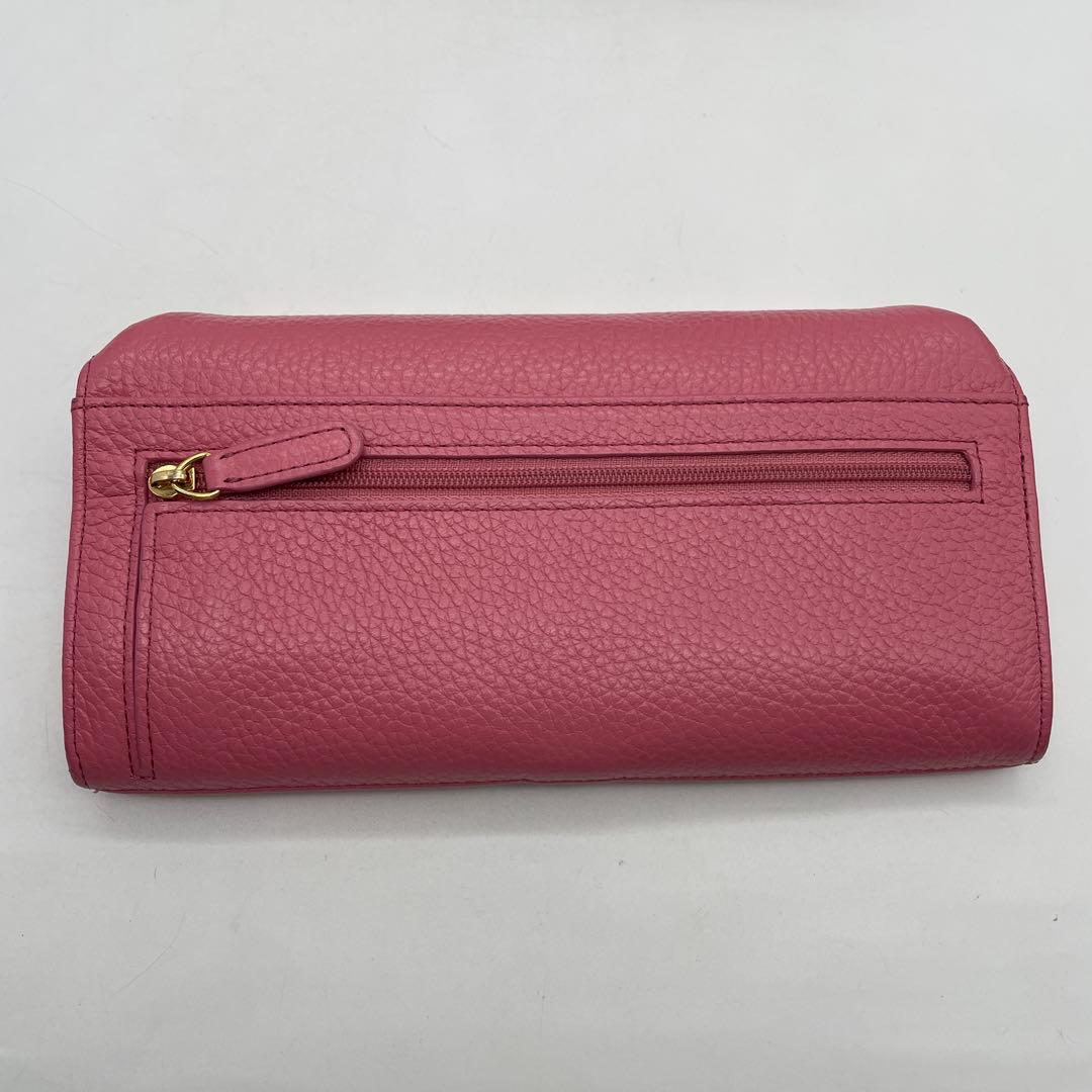☆新品同様☆傳☆傳濱野☆ギャルソン財布☆長財布☆本革☆ピンク☆レザー☆長財布
