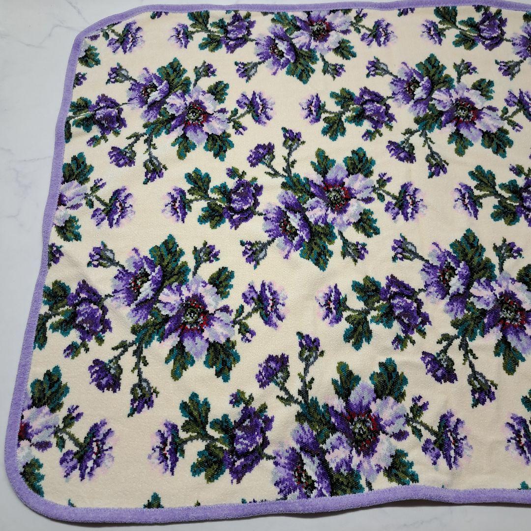 20251125　フェイラー　ブランケット　ハンカチ　2点セット　花柄　パープル