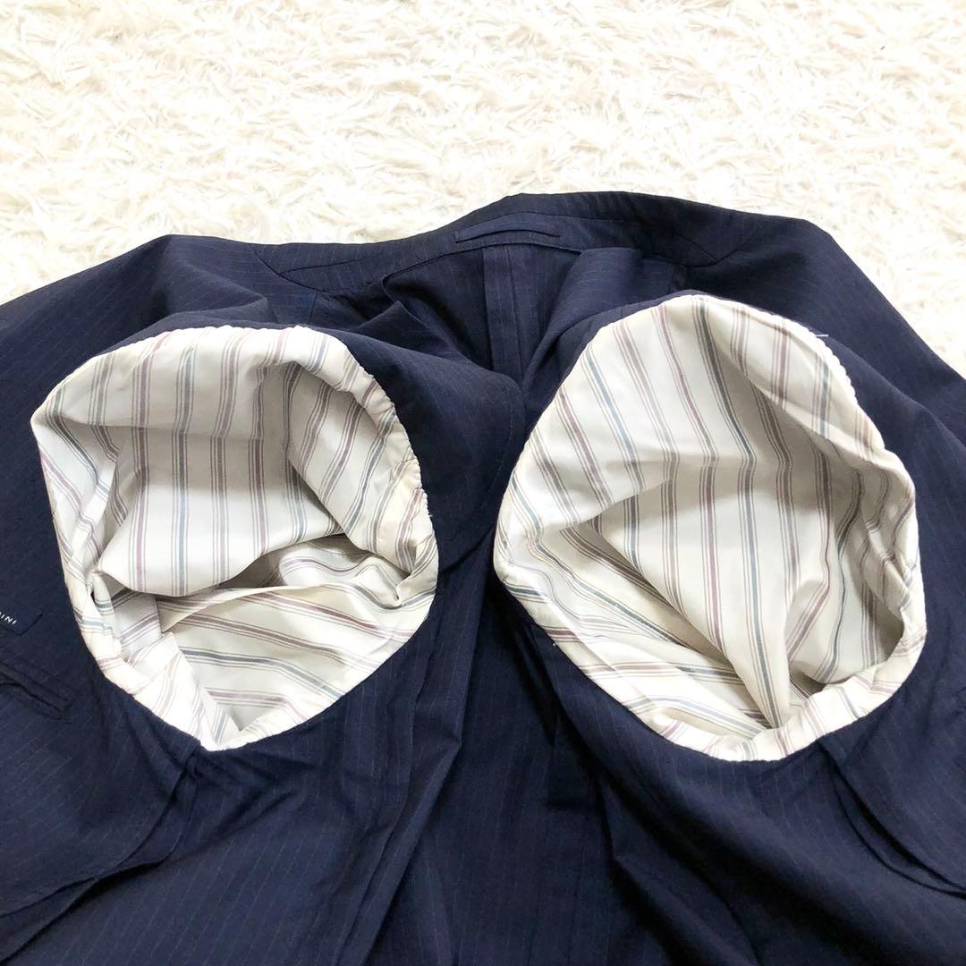 美品✨LARDINI ラルディーニ セットアップ ストライプ ネイビー 56