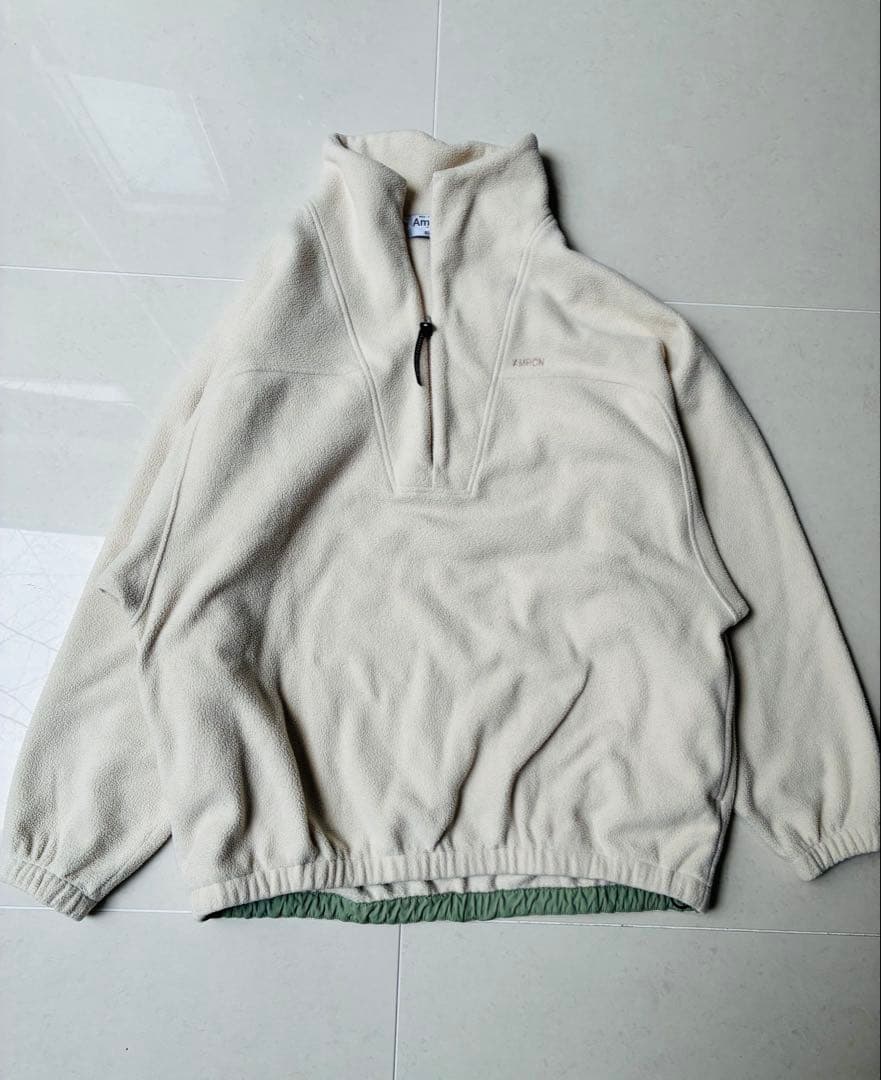 【別注】Americana アメリカーナ フリース　ハーフジップ　プルオーバー