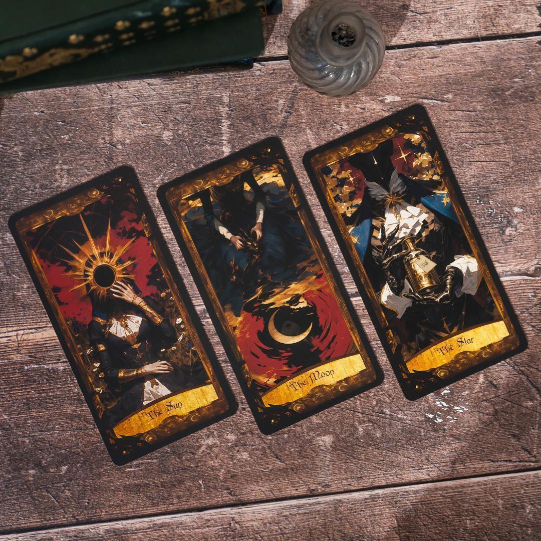 【正規品タロットカード】超美麗✨希少インディーズ✨ダークなアリスの世界のデッキ