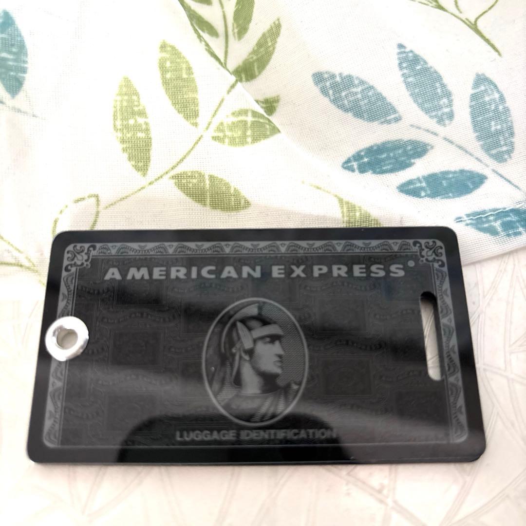 AMERICAN EXPRESS ラゲージタグ　黒色