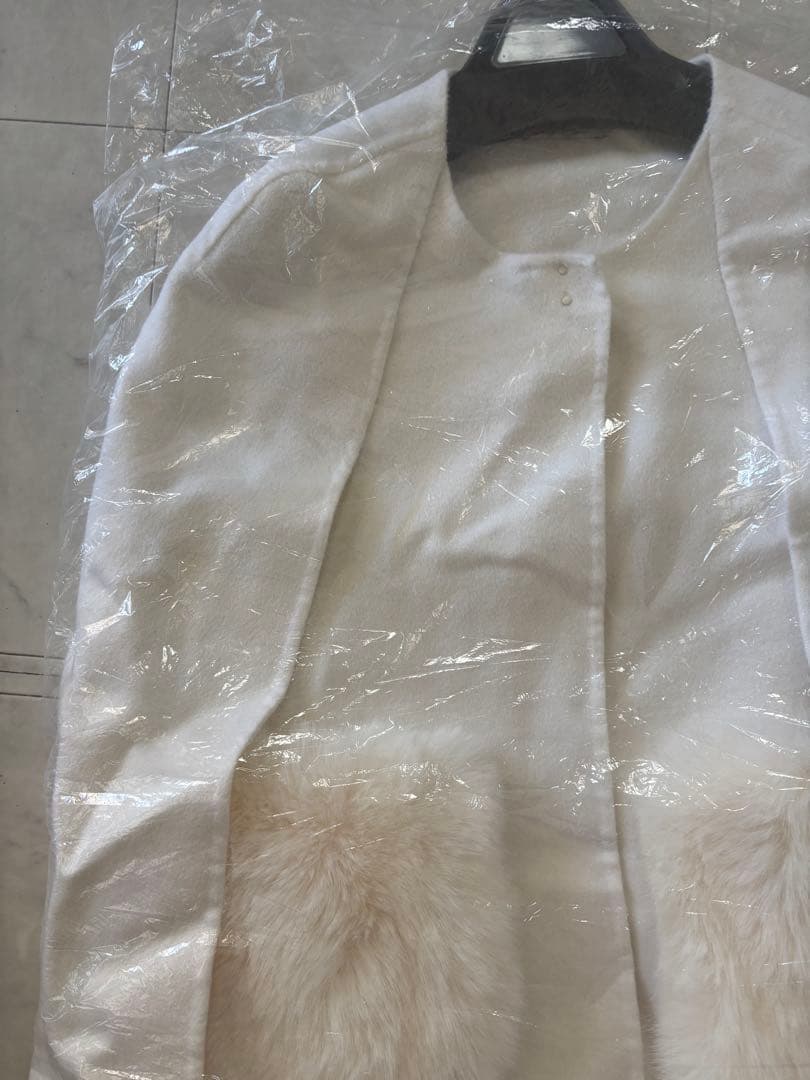 セルフォード　ポケットファーケープコートタグ付き