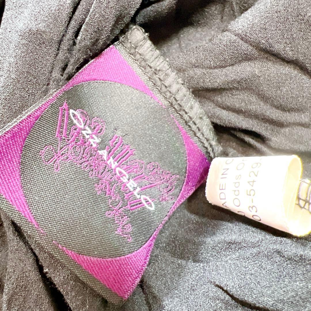 オッズアンジェロ Ozzon フリル レース プリーツ ロングカーディガン