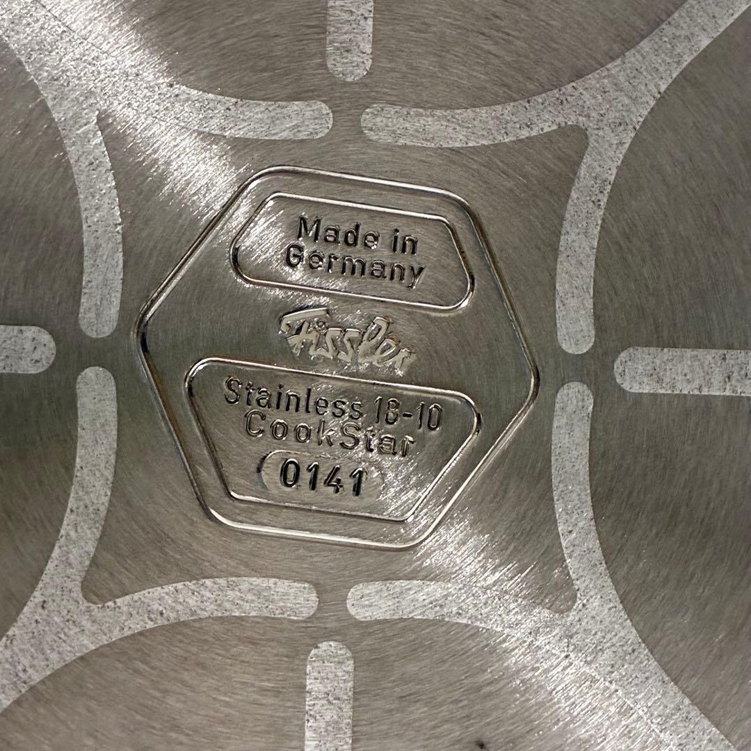 美品　フィスラー ステンレス パスタ　5.0L ドイツ製　説明書あり　寸胴