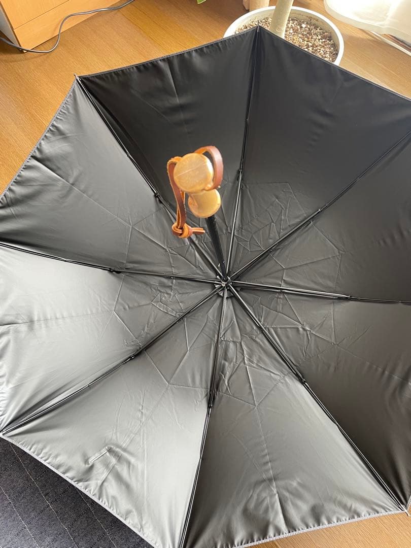 OUR アワーホーム　完全遮光100％折りたたみ傘（晴雨兼用）　グレー