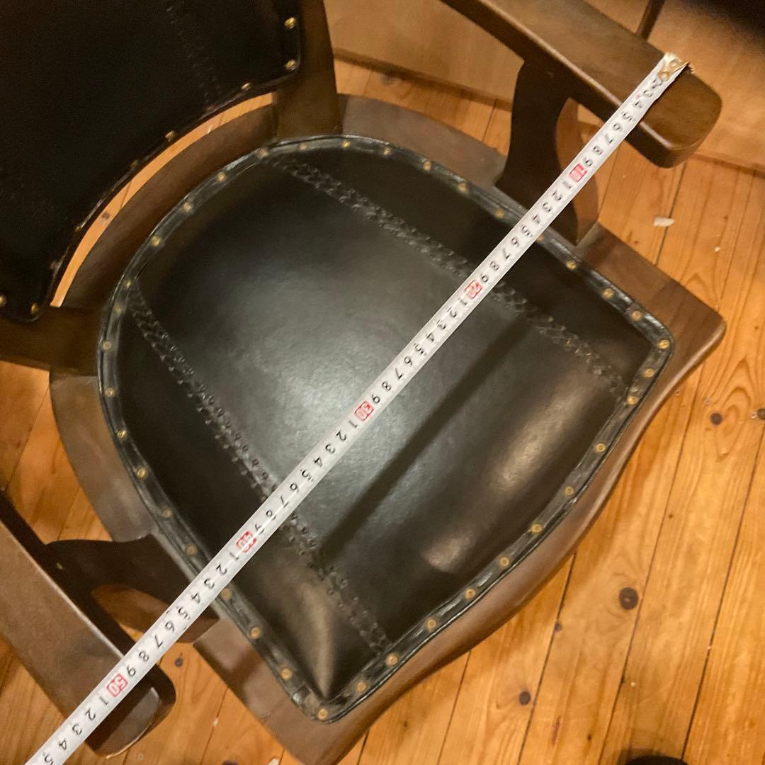 回転チェア ヴィンテージ オフィスチェア 木製 デスクチェア 椅子 レトロl