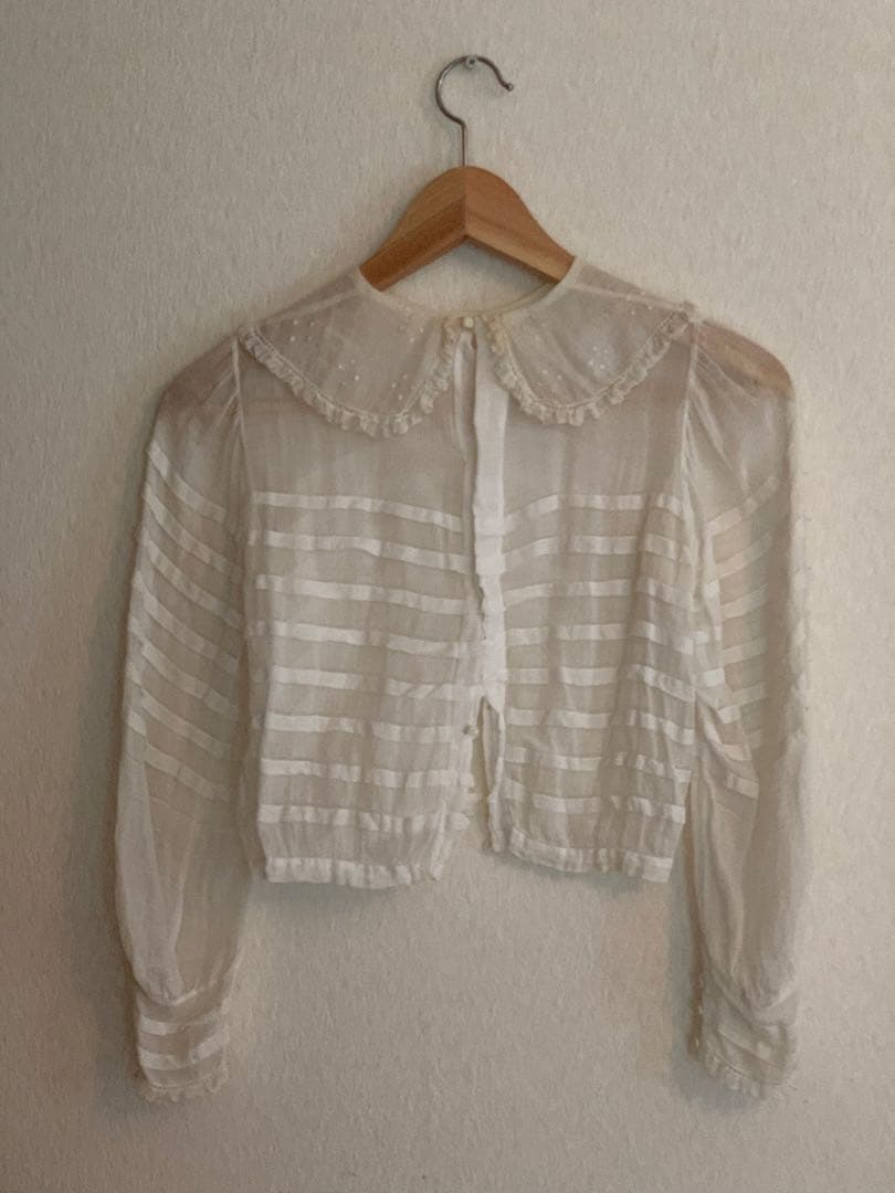 19世紀 france antique フランスアンティーク ブラウス レース