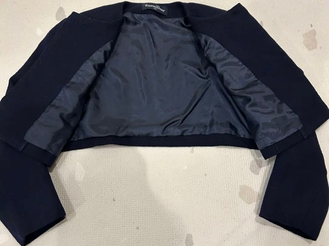 familiar お受験　卒業入園式　フォーマルスーツ　アンサンブル120cm