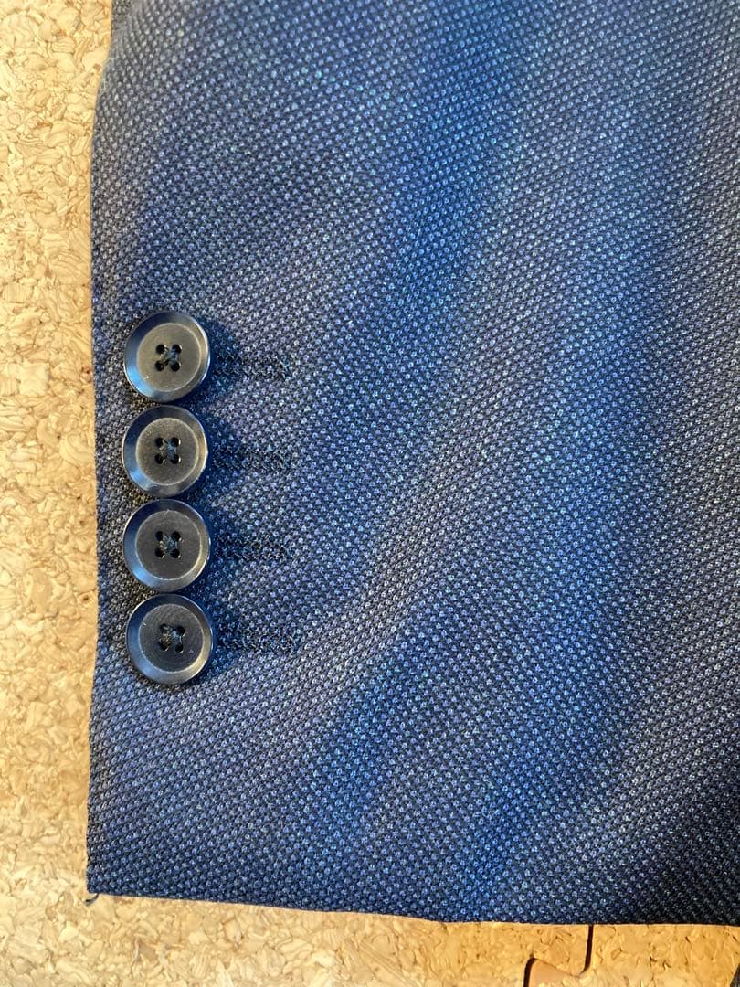 TOMORROWLANDロロピアーナ　ネイビー シングル3つボタンスーツ