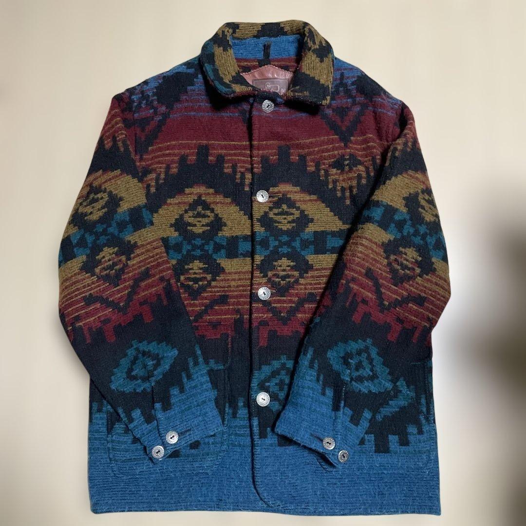 ウールリッチ　WOOL RICH ネイティブ柄　ウールコート　M アメリカ製