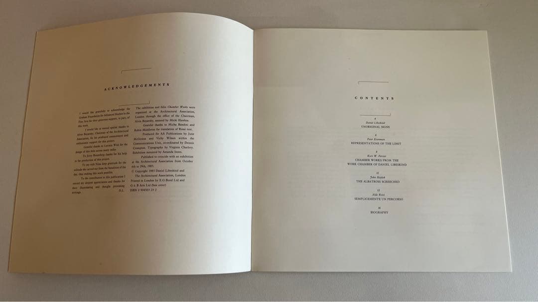 Chamber Works:ダニエル・リベスキンド