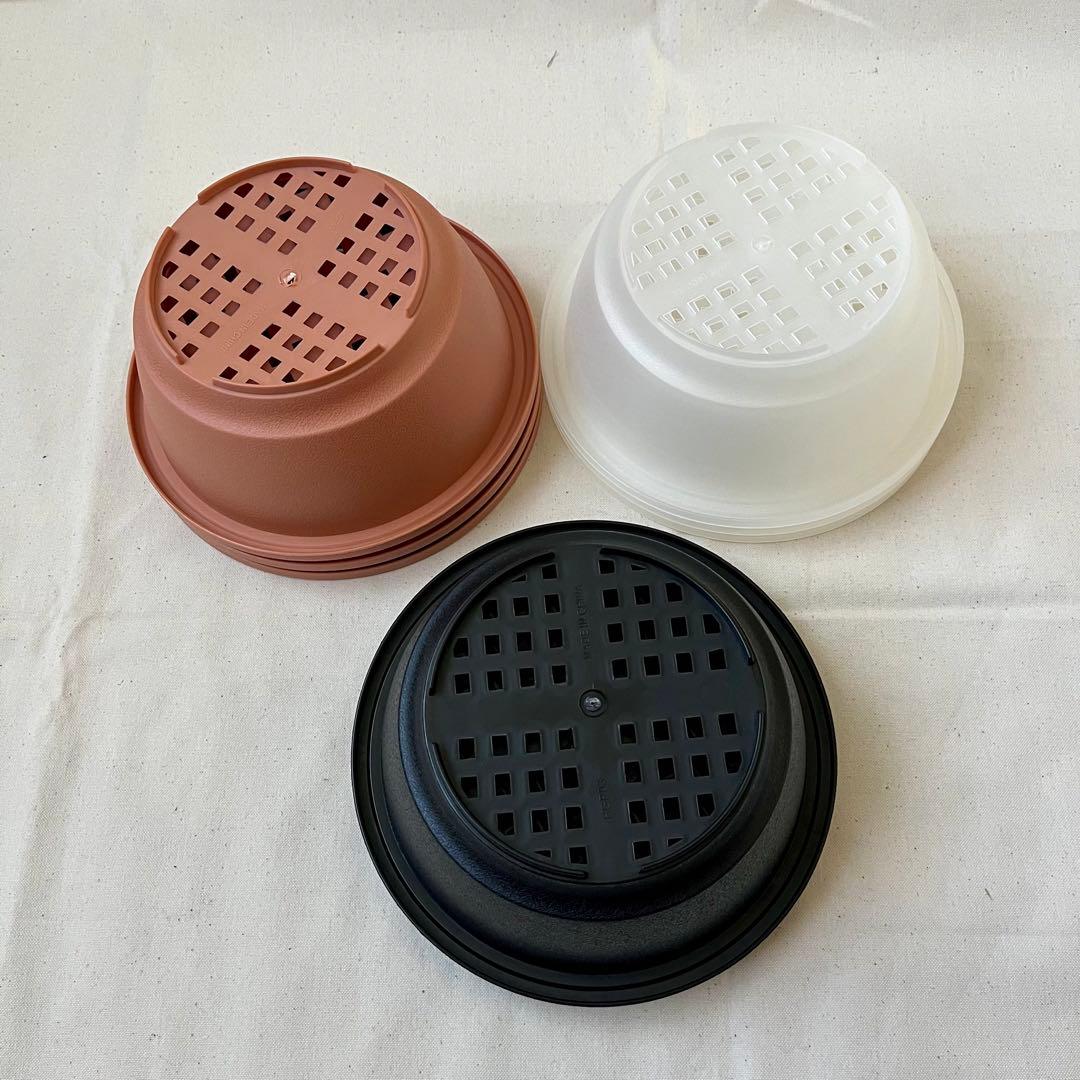 ☘️植木鉢　大型　プラスチック　プランター鉢　園芸　底穴　ガーデン　9個