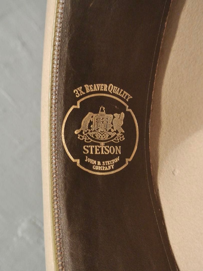 帽子 40s Vintage STETSON 3X Beaver 7 3/8 59cm
