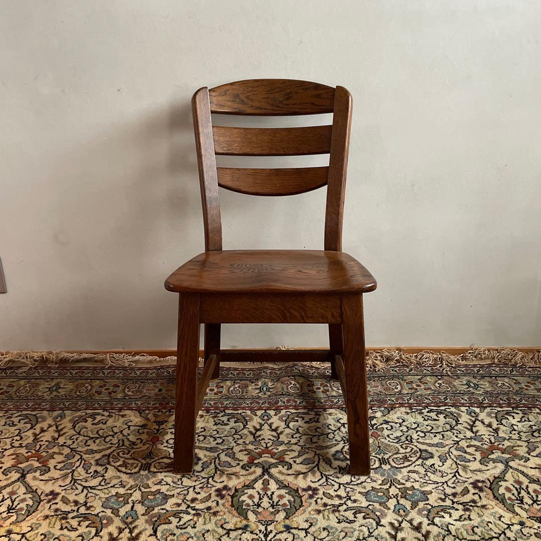 オランダ家具　ダイニングチェア　オーク材　無垢材