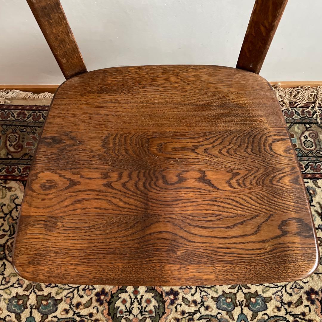 オランダ家具　ダイニングチェア　オーク材　無垢材