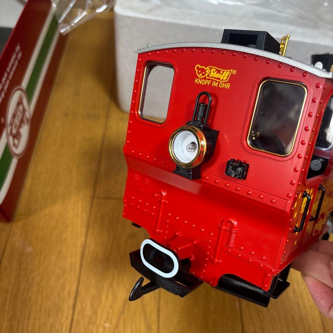 L.G.B 機関車　シュタイフ　サンタ　テディベア　レア　希少　クリスマス　現状