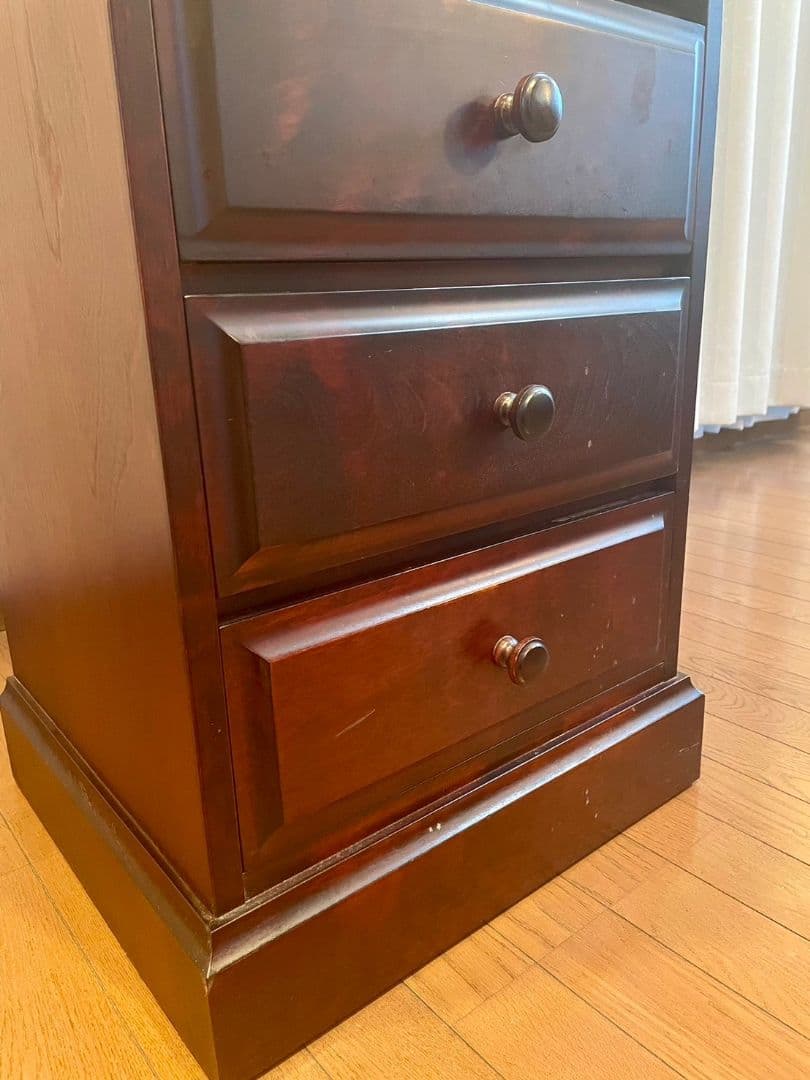 送料込み 旭川家具 NEW北海 ミニチェスト 487MI 天然木 和光