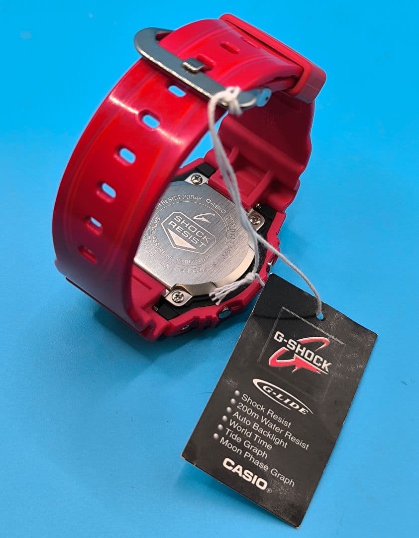 未使用に近いG-SHOCK GLX-5600 G-LIDE レッド