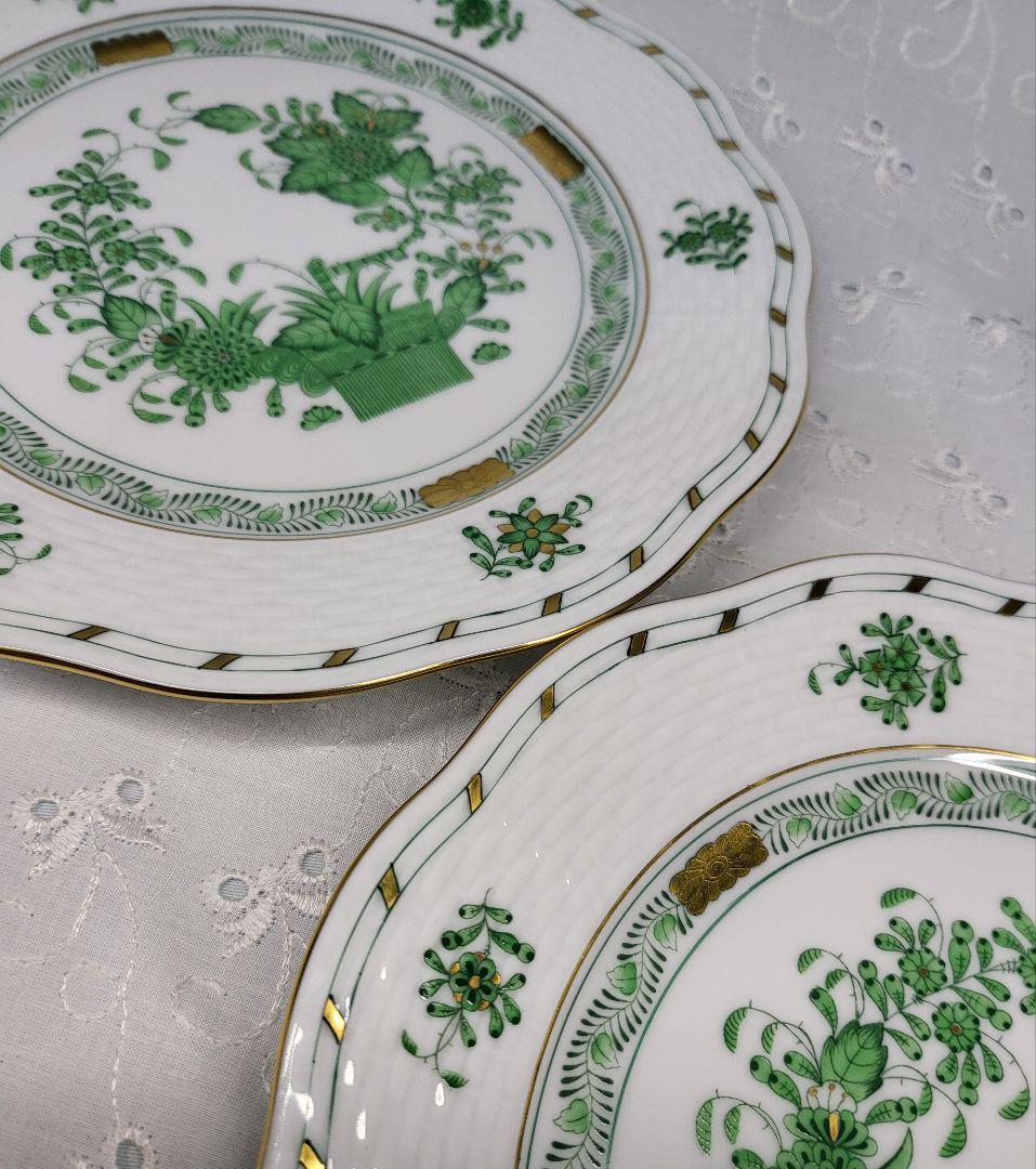 2枚✨未使用近✨ヘレンド インドの華 プレート 19cm皿 デザート