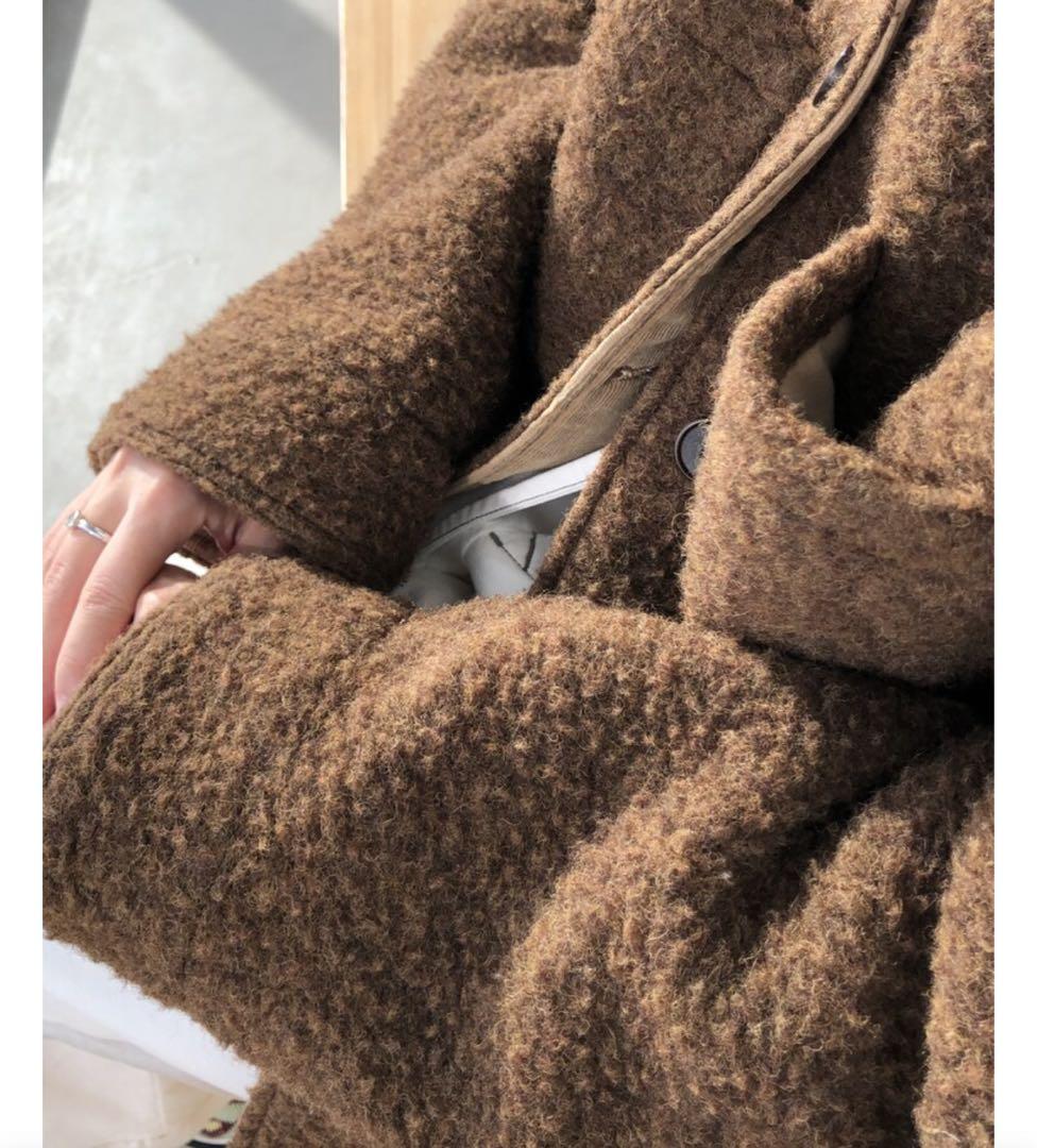 定価37000円 韓国 WLL ウールジャケット ブラウン