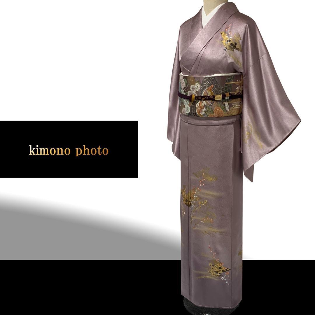 【新品、未使用】正絹【極上逸品】トールサイズ 金彩友禅 刺繍 訪問着フルセット