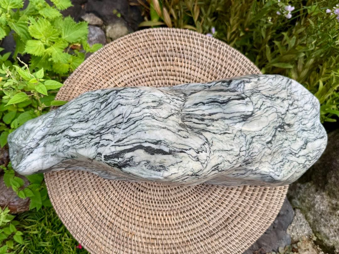 山形の水石 白黒模様