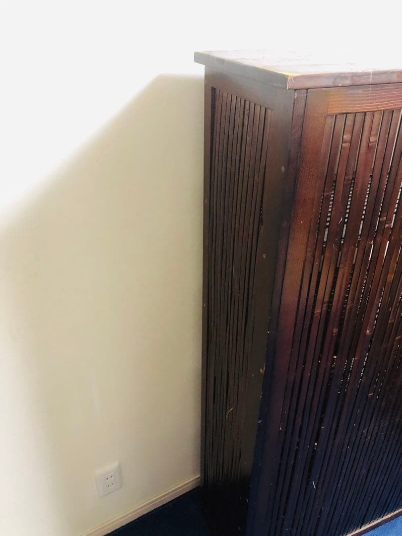 アジアン家具　5段　棚　木製　竹 飾り棚 収納棚　本棚