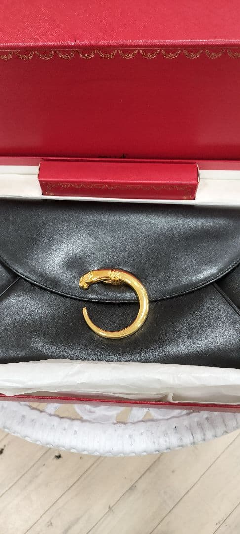 パンティール　クラッチバッグ、カード、財布、箱付き