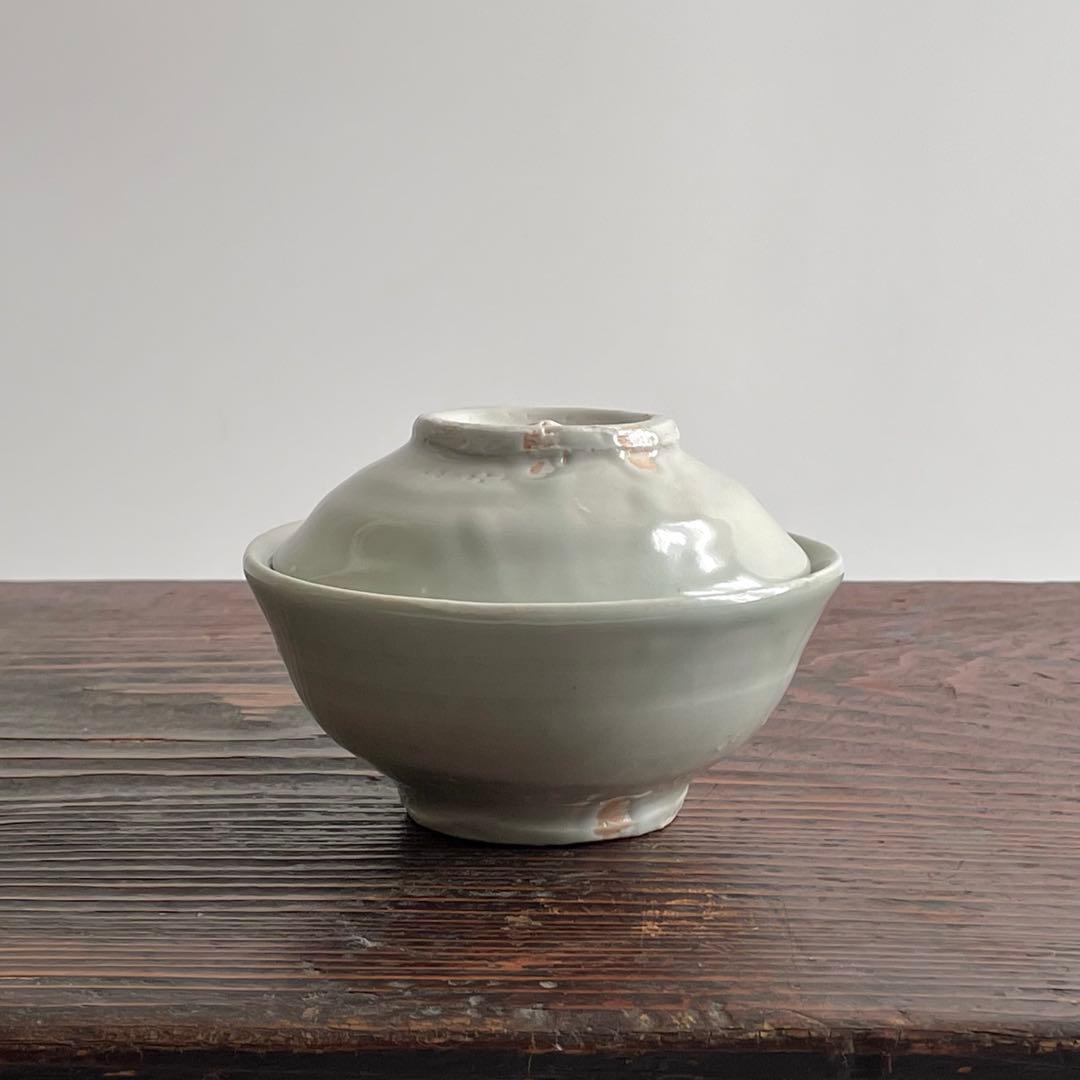 森岡成好 白磁 無垢碗 蓋付き碗 飯碗 茶碗 人気作家 検）李朝 民藝