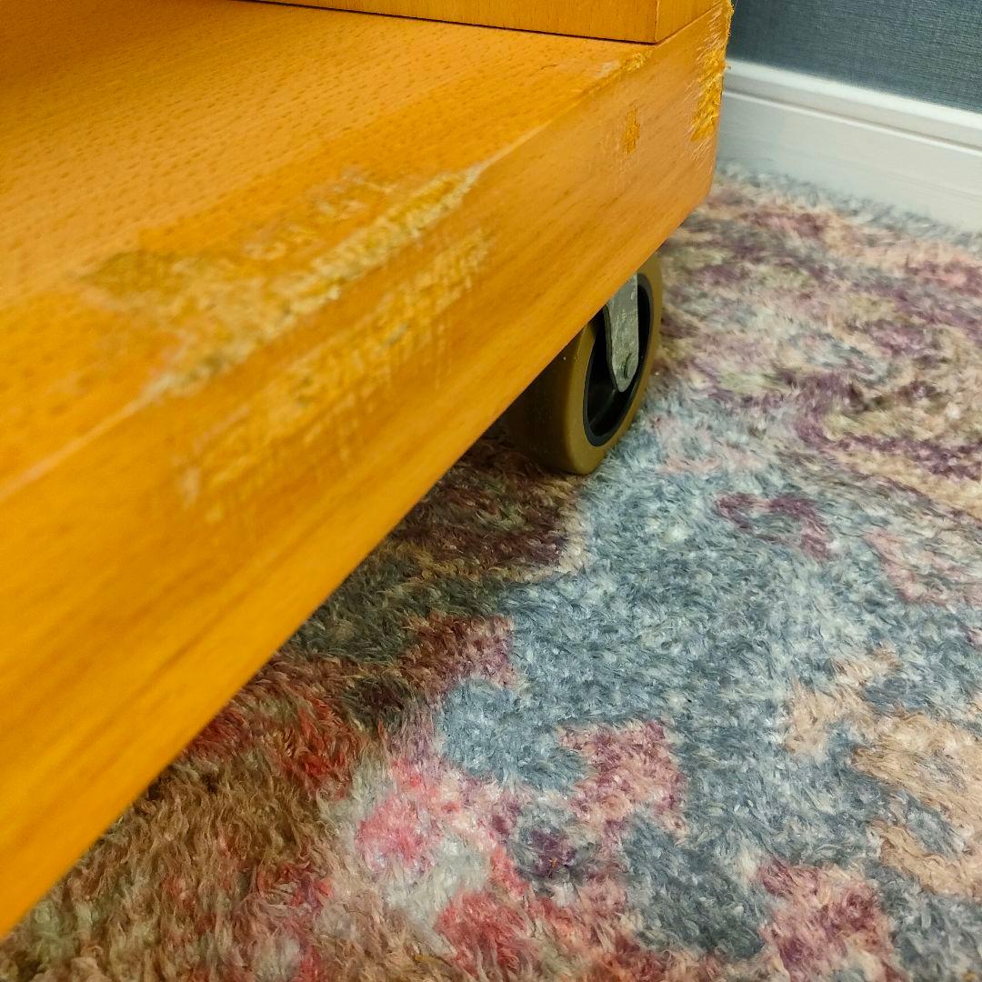 【廃盤旧モデル】無印良品2☓2シェルフ キャスター付き ブナ材