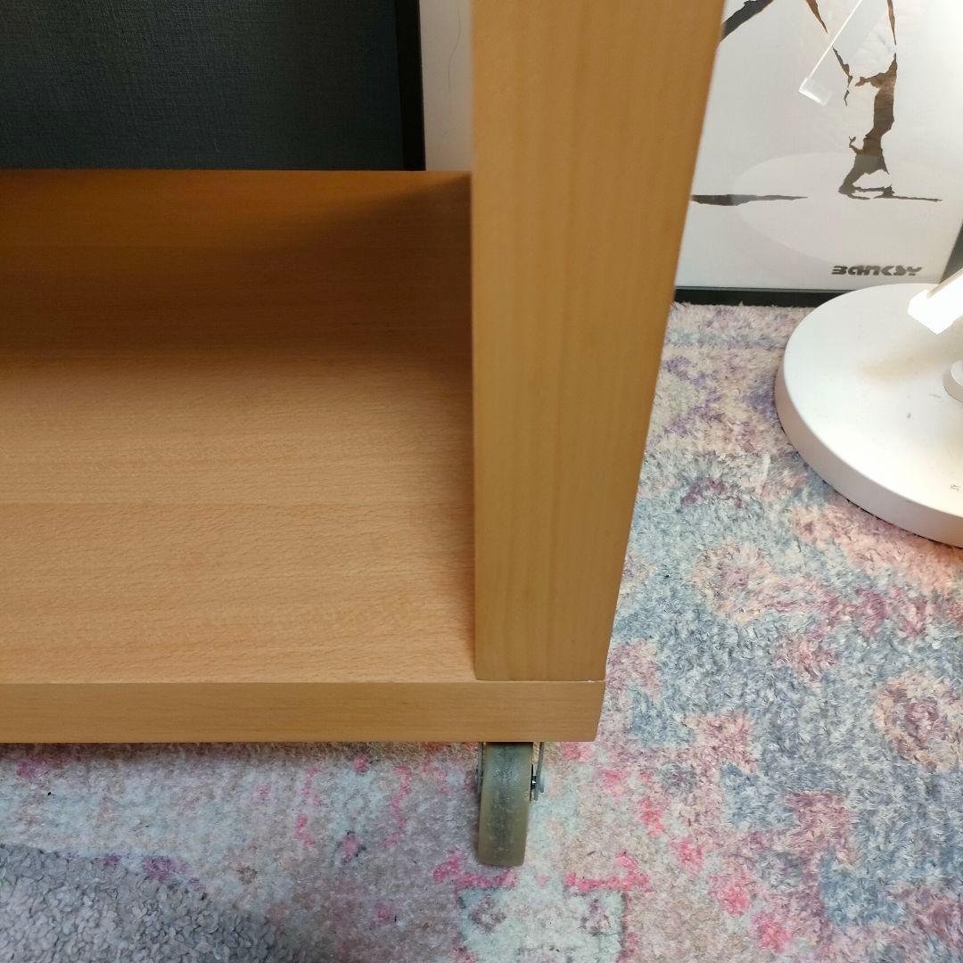 【廃盤旧モデル】無印良品2☓2シェルフ キャスター付き ブナ材